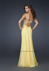 2012 La Femme Prom Dresses 17499.  Available in Peacock, Purple Mist, Royal Blue, White, Yellow